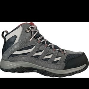 Columbia Women's Hiking Boots 10 Cretwood NWT Gray and Red Waterproof